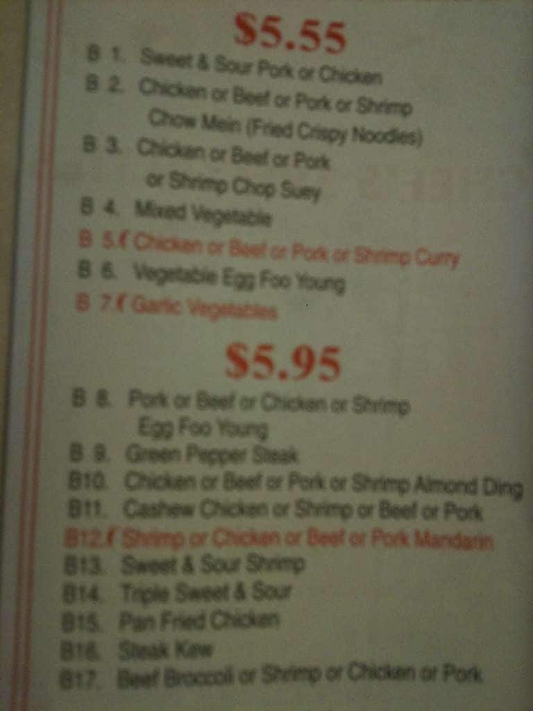 Menu At Wok N Go Restaurant Danville