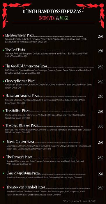 Dodo's Smokehouse menu