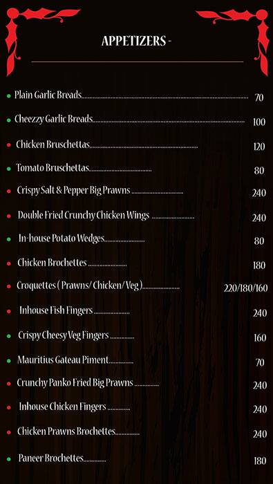 Dodo's Smokehouse menu