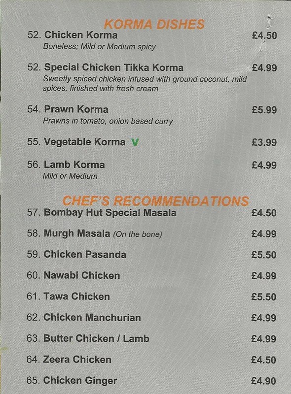 Carta de Cafe Lahore, Thornton Heath