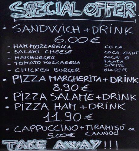 Tridente menu