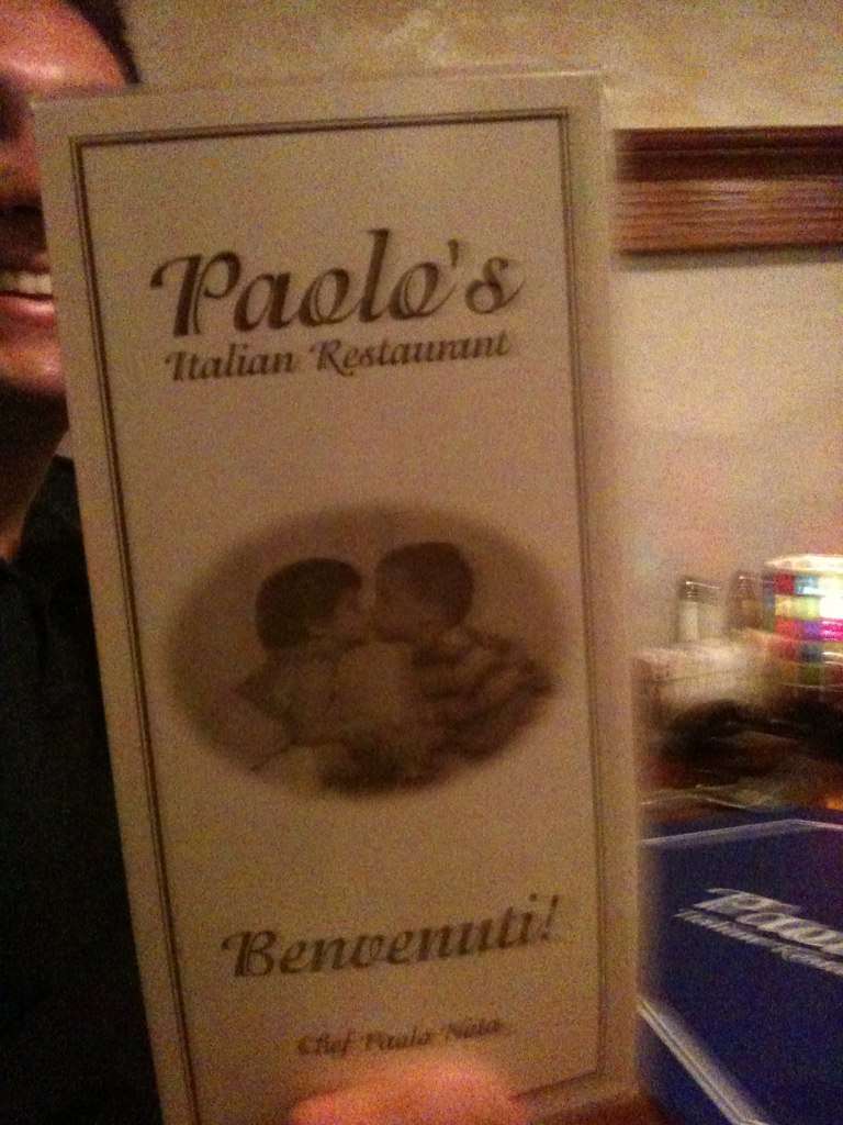 Paolo's Italian Restaurant Menu - Urbanspoon/Zomato