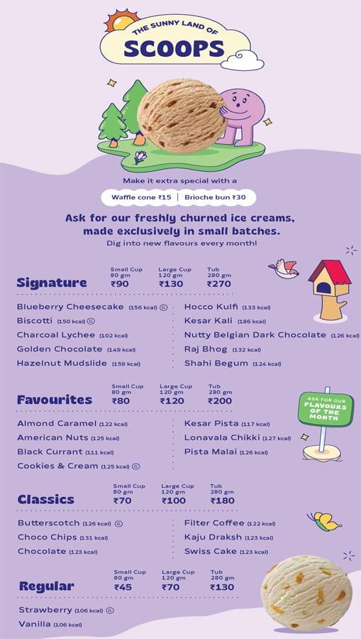 Menu of Hocco Ice Creams, Prahlad Nagar, Ahmedabad