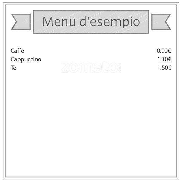 Menu di Bar Tabacchi 