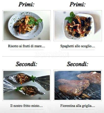 Menu di Al Rubattino 