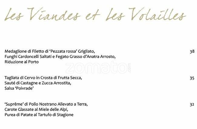 Menu di La terrasse Cuisine & Lounge 