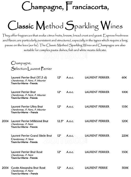 Menu di La terrasse Cuisine & Lounge 