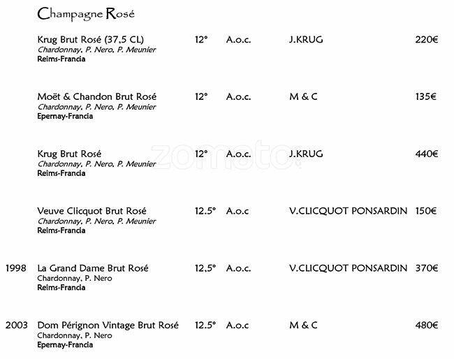 Menu di La terrasse Cuisine & Lounge 