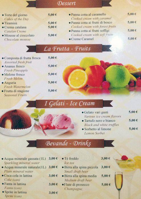 Menu di Holiday 