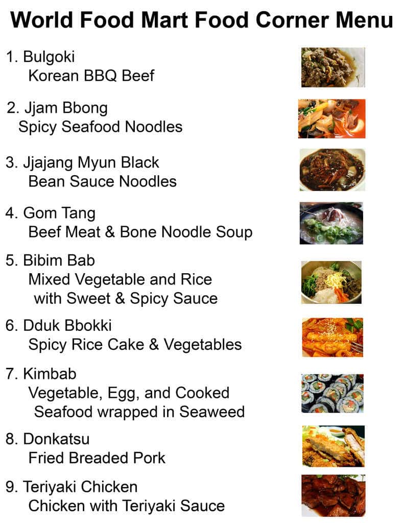 New World Food Market and Restaurant Menu Urbanspoon/Zomato