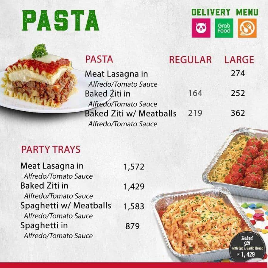 Sbarro Menu Menu For Sbarro Bago Bantay Quezon City