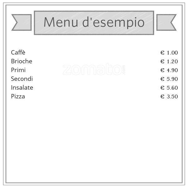Menu di Briciole Bar 