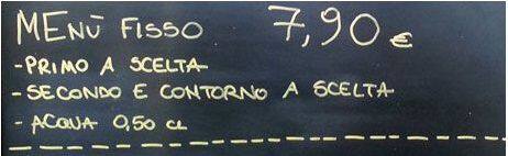 Menu di Briciole Bar 