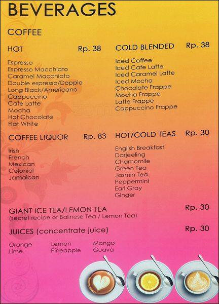 Carta de FOLK & FARE Restaurant