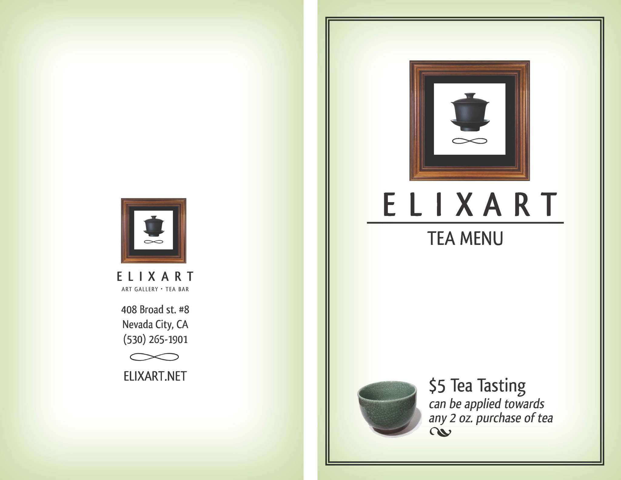 Menu at Elixart pub & bar, Nevada City