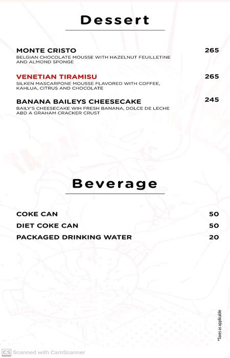 You Mee menu