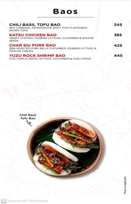 You Mee menu