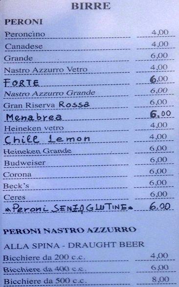 Menu di Donan Bar 
