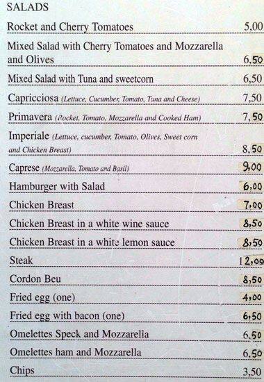 Menu di Donan Bar 