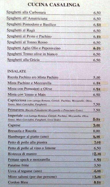 Menu di Donan Bar 