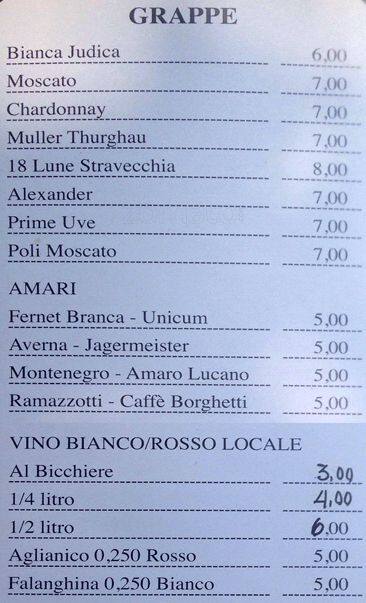 Menu di Donan Bar 