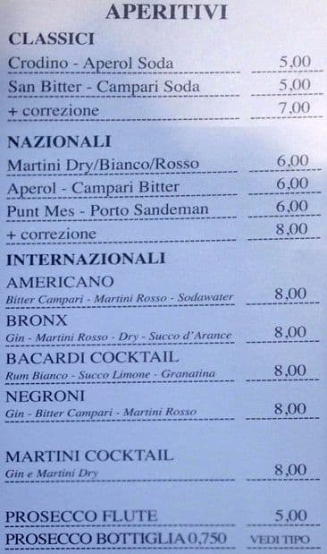 Menu di Donan Bar 