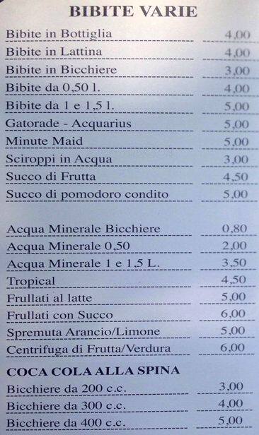 Menu di Donan Bar 