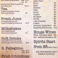 Scanned Menu For 5 Boroughs Scanned Menu For 5 Boroughs