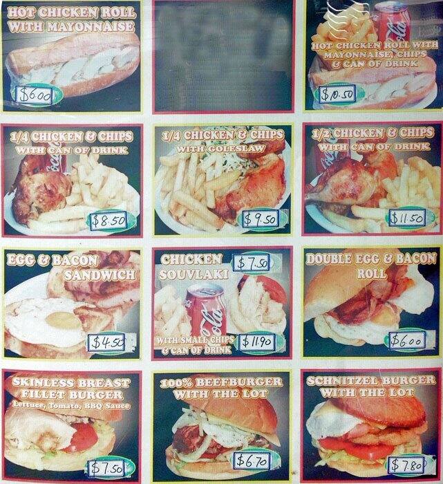 Charcoal Chickens Richmond Menu Urbanspoon/Zomato