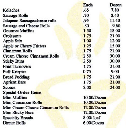 Busy B's Bakery Menu, Menu For Busy B's Bakery, Midlothian, Midlothian ...