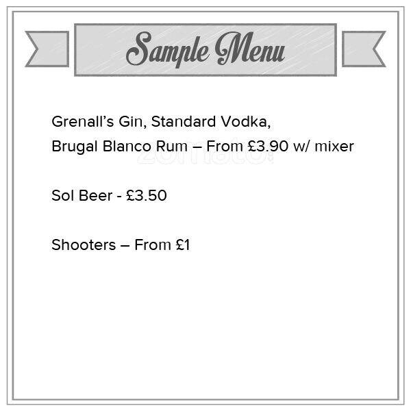 The Shack menu