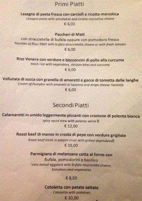 Menu di Al Nazionale...naturalmente 