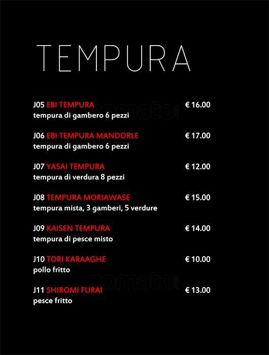 Menu di Sakura Sushi 