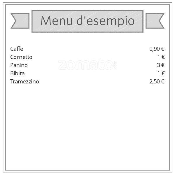 Menu di Bar Buon Risveglio 