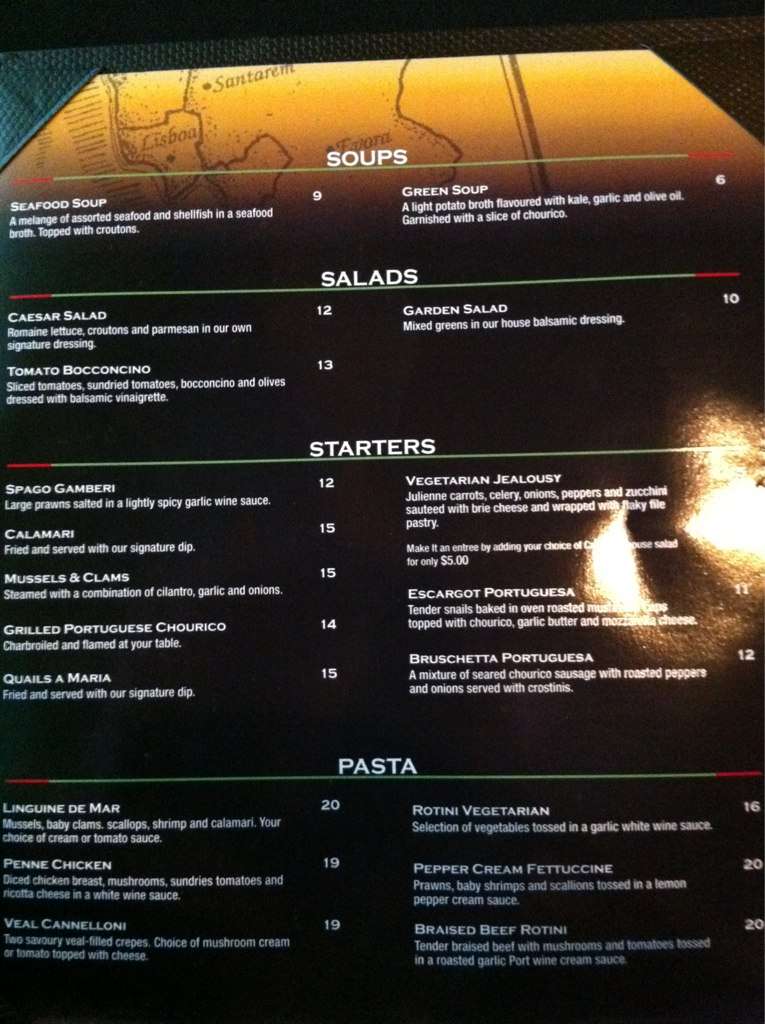 Spago Menu, Menu for Spago, Kingsway, Edmonton Urbanspoon/Zomato