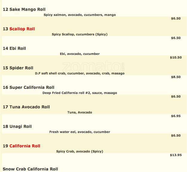 Mori Sushi Menu For Greenwood Phinney Seattle Menu For Mori Sushi Greenwood Phinney