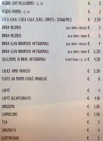 Menu di That's Wine 