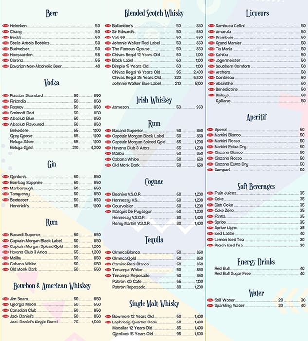 IChill Beach Lounge Rixos The Palm Dubai Menu Zomato