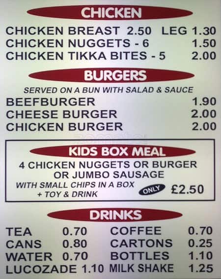 Brobbins Crispy Cod English Fish & Chips menu