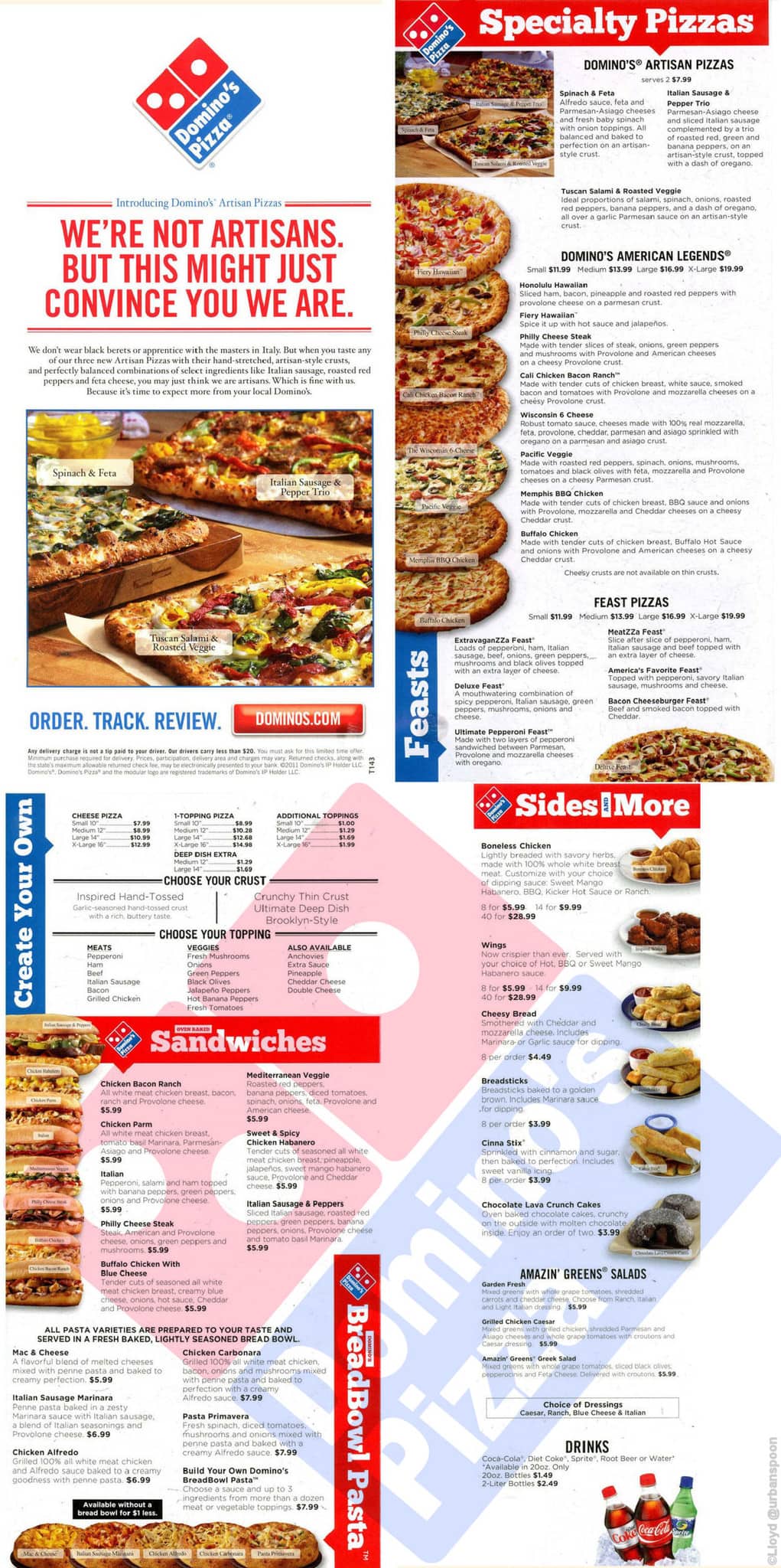 dominos menu pdf download