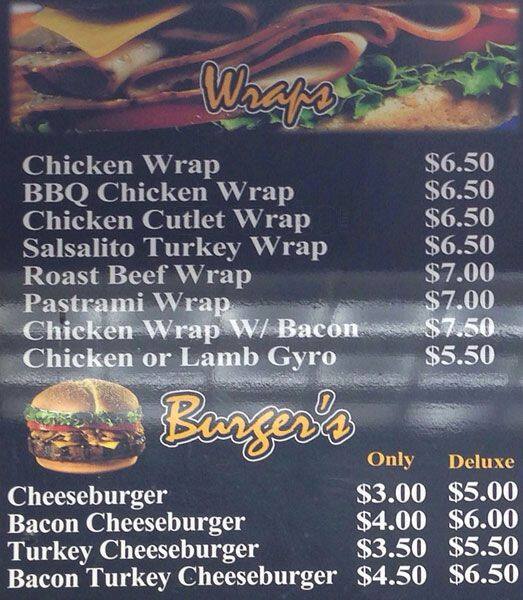 Menu at Bedford Park Gourmet Deli, New York City