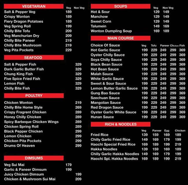 Haaochi Menu, Menu for Haaochi, Sector 110, Noida - Zomato