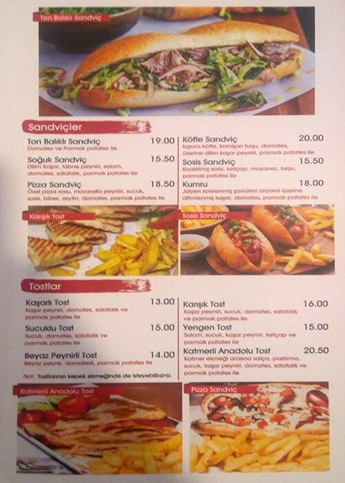Bia Cafe Restaurant Menu, Menu for Bia Cafe Restaurant, Feyzullah 