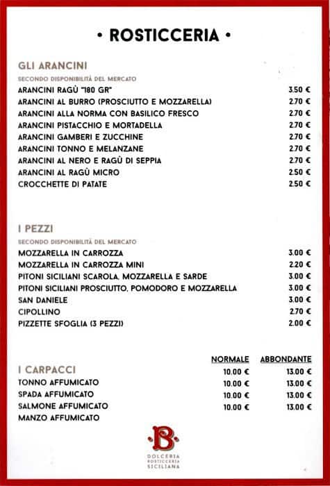 Menu di Betto 