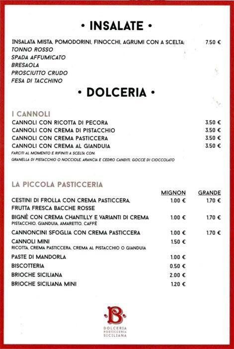 Menu di Betto 