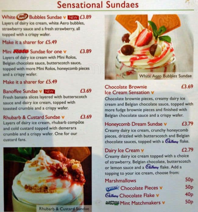 Menu at Toby Carvery Edinburgh restaurant, Edinburgh, 41 Howden Hall Rd