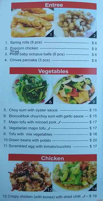 Mr Sun S Kitchen Menu Menu For Mr Sun S Kitchen Burwood Melbourne