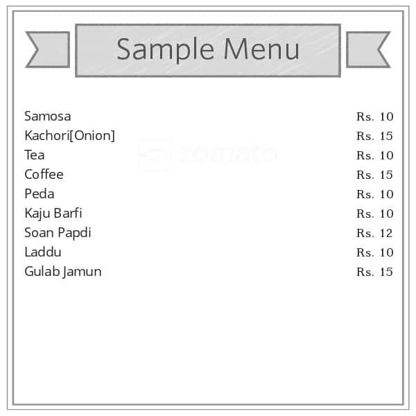 Laxmi Cabin menu
