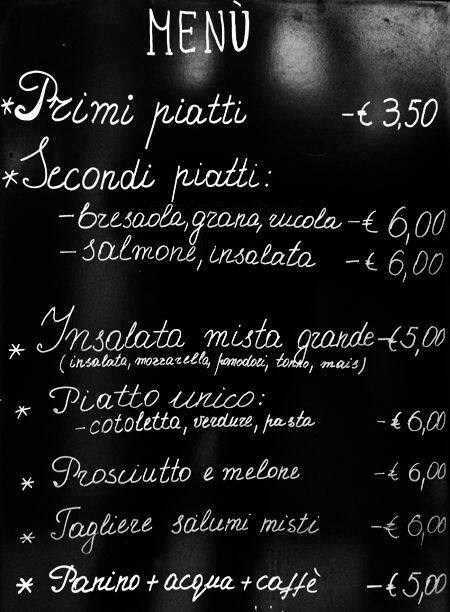 Menu di Giulio e Cristina 