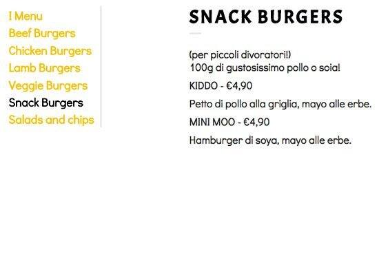 Menu di Burger Wave Colonne 